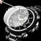 ⏳LAST DAY SALE Only￡19.99 !!📢🔥Men's Waterproof Roman Skeleton Automatic Mechanical Watch
