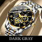 ⏳LAST DAY SALE Only￡19.99 !!📢🔥Men's Waterproof Roman Skeleton Automatic Mechanical Watch
