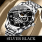 ⏳LAST DAY SALE Only￡19.99 !!📢🔥Men's Waterproof Roman Skeleton Automatic Mechanical Watch