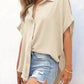 🔥Hot Sale 49% Off💥🎁Women's Loose Fit Casual Button Short Sleeve Shirt Tops