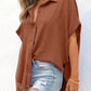 🔥Hot Sale 49% Off💥🎁Women's Loose Fit Casual Button Short Sleeve Shirt Tops