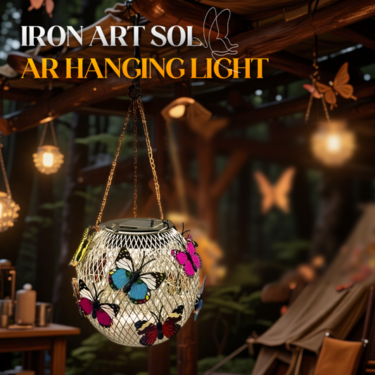 ⏳LAST DAY SALE 50% OFF !!📢Solar Pendant Lamp Art Of Iron