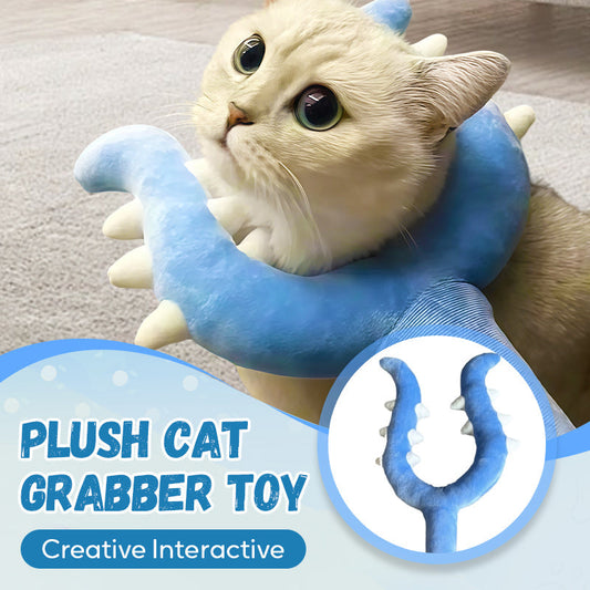 🔥2026 Hot Sale 50% OFF✨⚡ 50K+ SOLD! 🎁Creative Interactive Plush Cat Grabber Toy