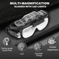 Multi-Magnification Glasses with LED Lights