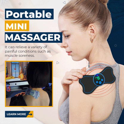 🎉Hot Sale🎉Portable Mini Massager Adjustable Intensity for Neck, Back, Waist, Hips & Legs. Relax Anywhere! 💆‍♀️✨