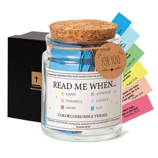 ✨New Year Sale 49% OFF⏰✝️Inspirational Bible Verses Jar - A Reminder of God's Words💖