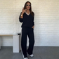 🍂Women's Long Sleeve Lapel Top & Pants Set