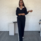 🍂Women's Long Sleeve Lapel Top & Pants Set