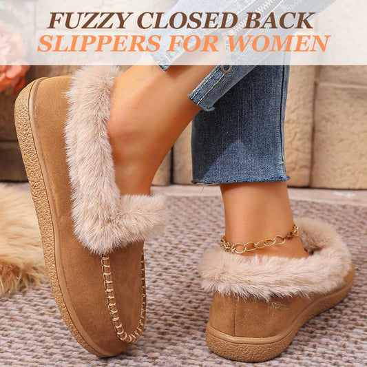 👢Fuzzy Closed Back Slippers for Women🎁
