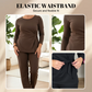 Women's Casual Long-Sleeve Top and Pants Set