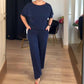 Elegant Longline Cardigan & Top & Pants 3-Piece Set