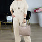 Elegant Longline Cardigan & Top & Pants 3-Piece Set