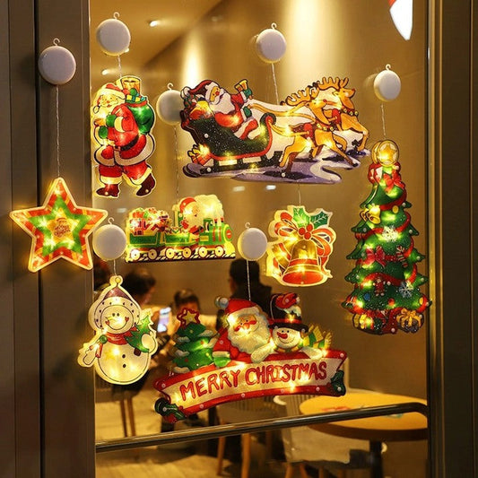 💥Limited Time Discount：Enjoy 50% OFF🎄Christmas Window Hanging Lights🎄