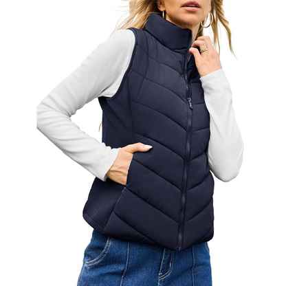 LIMITED TIME SALE🔥Women's Warm Stand Collar Vest