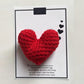 ❤️Cute Crocheted Heart Gift with Inspirational Card