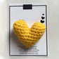 ❤️Cute Crocheted Heart Gift with Inspirational Card