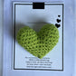 ❤️Cute Crocheted Heart Gift with Inspirational Card