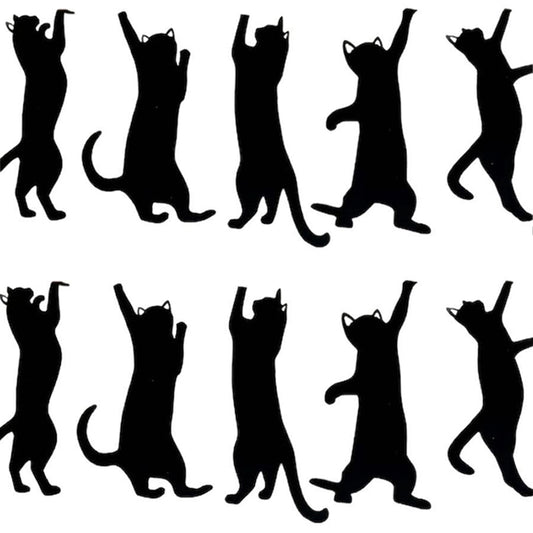 🔥😹Adorable Cat-Shaped Metal Bookmark 5 PCS Set