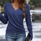 🎅Women's Elegant Casual V-Neck Knit Top