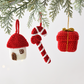 Handmade Knitted Christmas Tree Ornaments