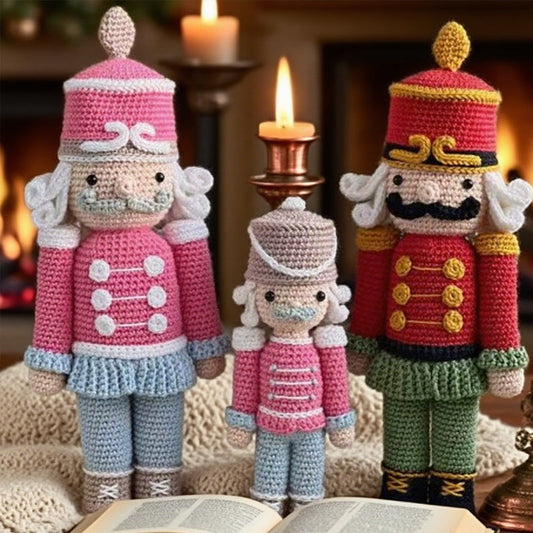 Christmas Nutcracker Doll DIY Crochet Knitting Kit