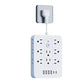 🎁 Hot Sale – 70% OFF! ⚡ 20-in-1 Power Strip with Overload Protection – 14 AC + 4 USB + 2 Type-C Ports, Wall-Mountable & Space-Saving! 🔌💻