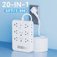 🎁 Hot Sale – 70% OFF! ⚡ 20-in-1 Power Strip with Overload Protection – 14 AC + 4 USB + 2 Type-C Ports, Wall-Mountable & Space-Saving! 🔌💻