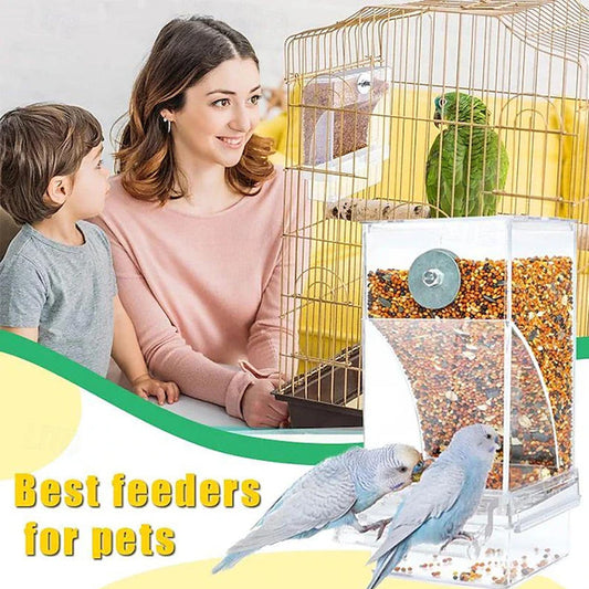 🐧 No Mess Bird Feeder – Self-Feeding, Large Capacity, Hanging or Pole Mount, Easy Refill 🔄🪶