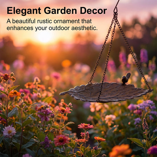 Leaf-Shaped Hanging Bird Feeder
