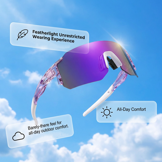 🕶️ 50% OFF Only ￡9.99 NOW! 🚴 Large Frame UV Protection Sports Glasses – HD Vision & Lightweight Design 🏃