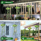 🔥Last Day Special Price:£15.99 !!!🔥SOLAR-POWERED HANGING MILAN GRASS LIGHT! 💎 Lifelike Foliage, Auto On/Off & IP65 Waterproof ✨