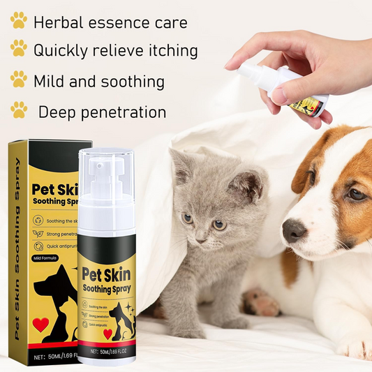 💥 50% OFF today only! ✨🐾 soothing Spray for the skin of pets 🐶🐱Itch Relief Spray & Hot Spot Treatment for Dogs, Cats, Helps Alleviate Sensitive Skin, Scratching, and Licking of Coat, for All Animals