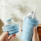 ⏰Limited-time 50% off🥤2-in-1 Foldable Silicone Ice Cup 🧊 | Makes XL Ice Balls for Iced Coffee & Cocktails ☕🍹 | Leak-Proof Drinking Cup with Straw (BPA-Free) ✅