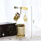 ✨ Modern Girl Style Candlestick – Wrought Iron & Glass, Minimalist American Design for Romantic Candlelight Dinner 🕯️🍷