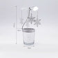 ✨ Modern Girl Style Candlestick – Wrought Iron & Glass, Minimalist American Design for Romantic Candlelight Dinner 🕯️🍷