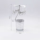 ✨ Modern Girl Style Candlestick – Wrought Iron & Glass, Minimalist American Design for Romantic Candlelight Dinner 🕯️🍷