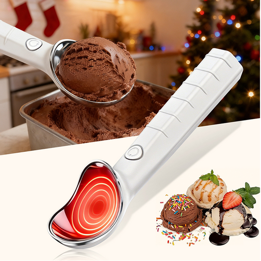 🔥Hot Sale🔥 Electric Self-Melting Ice Cream Spoon – Heat-Activated, Glides Through Hard Ice Cream, No More Wrist Strain 🍦