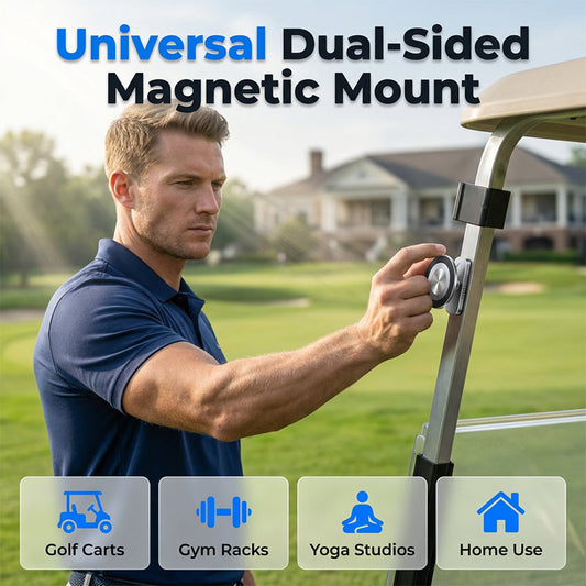 🧲Double-Sided Mag Phone Mount – Works with All Phones, Adjustable Viewing Angle, Great for Gym & Kitchen 📲🏋️‍♀️