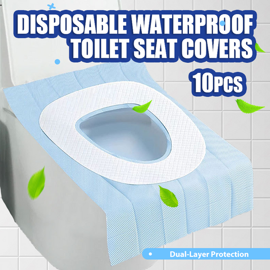 🚽 10PCS Disposable Toilet Seat Covers – Waterproof, Portable, Fits Most Seats, Hygienic Travel Must-Have 🧼✈️