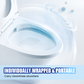 🚽 10PCS Disposable Toilet Seat Covers – Waterproof, Portable, Fits Most Seats, Hygienic Travel Must-Have 🧼✈️