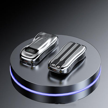 🔋Hot Sale 57%Off!!🔥 Dual Cable Power Bank – Sports Car Design🏎️ Fast & Furious Charging, Cool & Compact,10000mAh 😎
