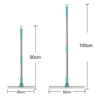 🪣 Silicone Squeegee Broom – Floor & Window Use, Quick Dry, Rustproof Handle, Bathroom & Kitchen Helper 🛁🚿