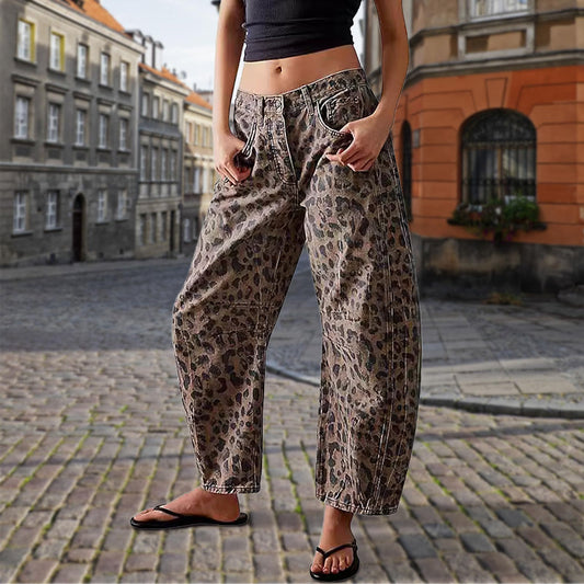 🐆 Loose Leopard Pants with Pockets – Casual, Comfy, Stylish for Any Occasion 💃🛍️