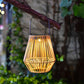 🔥🎁New: 50% OFF🔥🏮 Hand-woven bamboo lantern with solar panel | Patio, garden & camping ✨