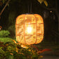 🔥🎁New: 50% OFF🔥🏮 Hand-woven bamboo lantern with solar panel | Patio, garden & camping ✨