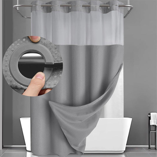 🎁2026 New Arrivals 60% OFF💥Waffle Pattern Shower Curtain