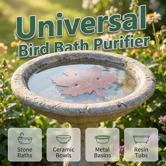 🔥2026 Hot Sale 74% OFF✨⚡ 50K+ SOLD! 🎁Universal Fit Bird Bath Purifier Safe For Birds, Prevents Algae & Mosquitoes. Fits Most Bird Baths! 🛡️✨🌿