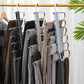 🩳 Multi-Trouser Hanger – Vertical Stacking Design, Stainless Steel, Folds Flat for Travel. Keep Your Pants Wrinkle-Free & Closet Tidy! ✅💪