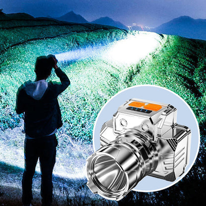 🎁🐟 [Bright Gift: Hot Sale 80% OFF👍Only￡7.99！ – Limited Time!⏰] Portable Waterproof Smart LED Headlamp – Outdoor Fishing Essential, Motion Sensor, USB Charging. Hands-Free & Reliable! 🔦💧✨