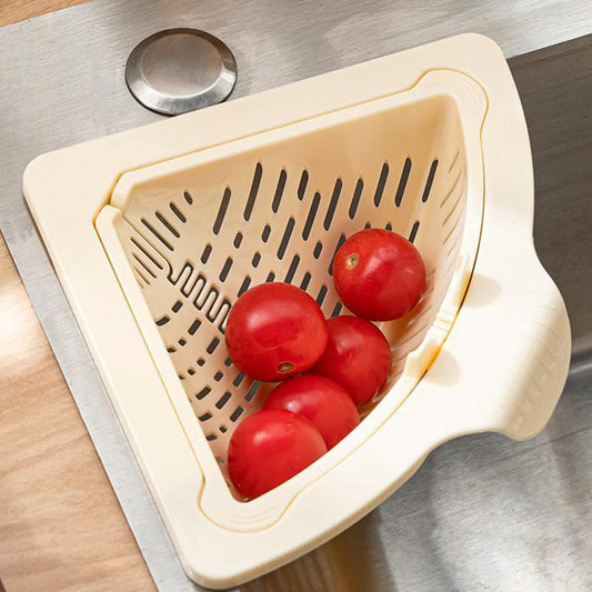 🧲🌀 Magnetic Corner Sink Strainer – Space-Saving, Anti-Slip, Fits Most Sinks. A Simple Fix for Draining & Food Scraps. Upgrade Your Sink Now! ✅🍃